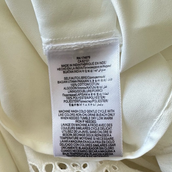 BCBGernation // Eyelet Embroidered A-line White dress Size S NWT - Picture 10 of 14
